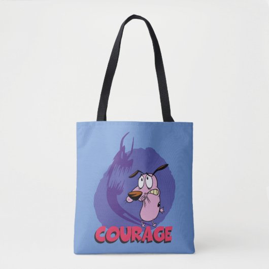 Tote Bag Courage the Cowardly Dog | Shadow Graphic (Devant)