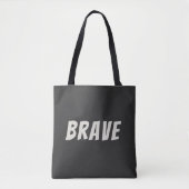 Tote Bag Courageux Motivation Inspiration (Devant)