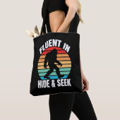 Tote Bag Courant à cache-cache drôle Bigfoot  (De près)
