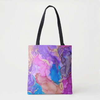 Tote Bag Courants de teintes translucides, sertissant swi m