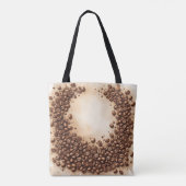 Tote Bag Courbe de grains de café (Dos)
