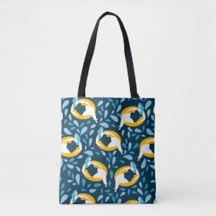 Tote Bag Courbe fille nager Fourre-tout