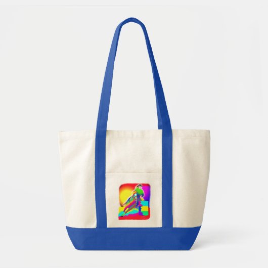 Tote Bag Coureur coloré de baril (Devant)