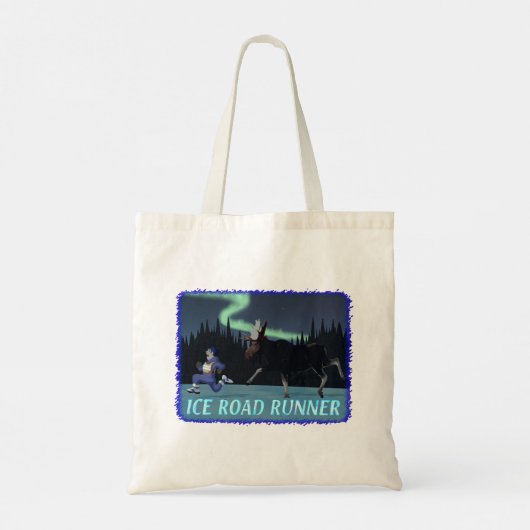 Tote Bag Coureur de route sur glace (Dos)