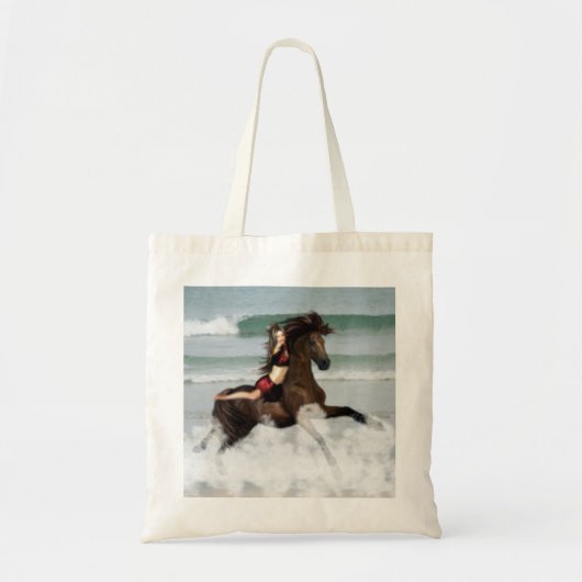 Tote Bag Courir la plage (Devant)