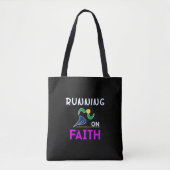 Tote Bag Courir sur la foi Christian Runner (Devant)