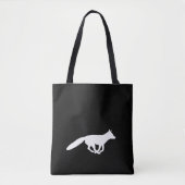 Tote Bag Courir White Fox Silhouette Faune Animaux Sauvage (Devant)