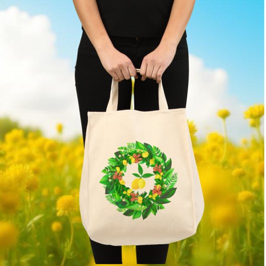 Tote Bag Couronne de citron jaune