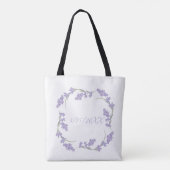 Tote Bag Couronne de fleurs de lavande pour la mère du mari (Dos)
