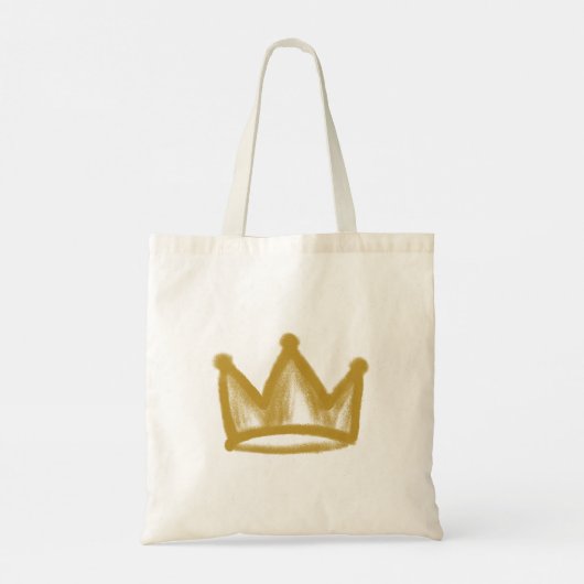 Tote Bag Couronne de graffiti en or (Dos)