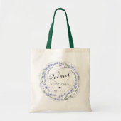 Tote Bag Couronne de lavande rustique Équipe de mariée (Devant)
