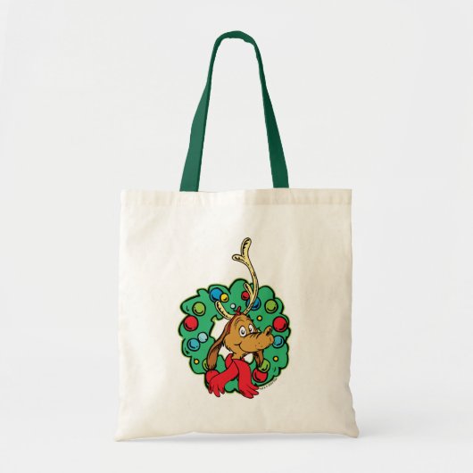Tote Bag Couronne de Noël de Grinch | Max (Devant)