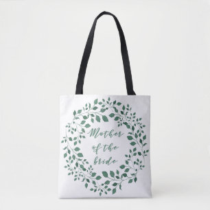 Tote Bag Couronne feuille verte Mère de la mariée