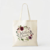 Tote Bag Couronne Fleurie Bourgogne Rosée Belle-Mère du Mar (Devant)