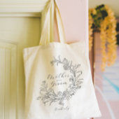 Tote Bag Couronne florale Mère personnalisée de la chambre