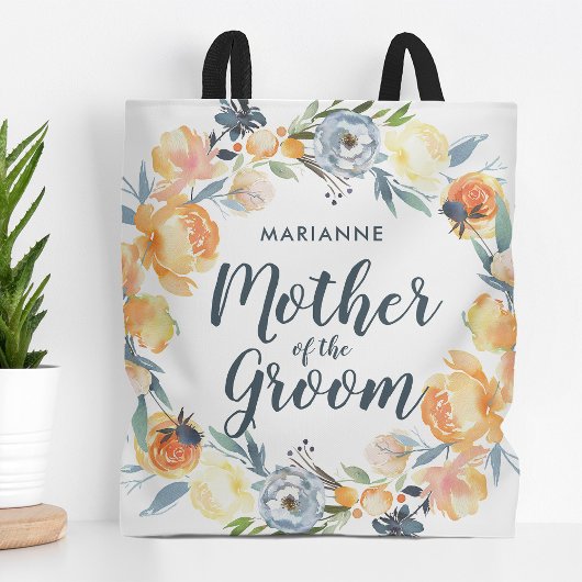 Tote Bag Couronne florale Monogrammé Mère de la chambre