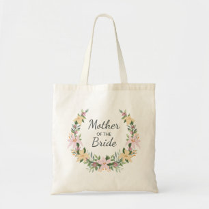 Tote Bag Couronne florale romantique monogramme cadeau de m