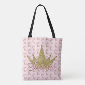Tote Bag Couronne paillets or Princesse Swan Glam (Dos)