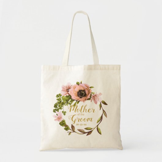 Tote Bag Couronne rose Peony Mère de la chambre ID456 (Devant)