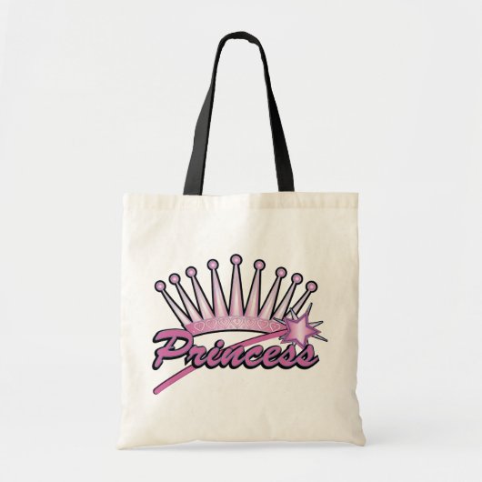 Tote Bag Couronne rose princesse (Devant)