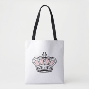 Tote Bag Couronne rose reine royale glamour esthétique fill