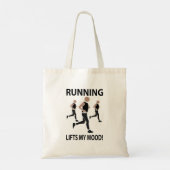 Tote Bag Course à pied améliore mon humeur (Dos)