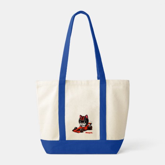 Tote Bag Course automobile de chat (Dos)