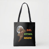 Tote Bag Course d'aventure Sasquatch Believe Design (Devant)