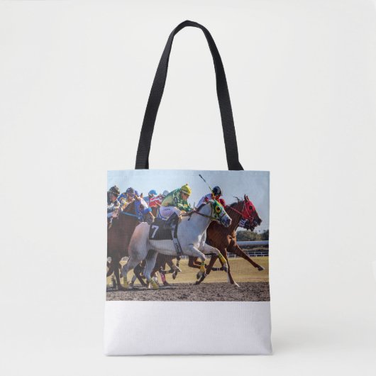 Tote Bag Course de chevaux (Devant)