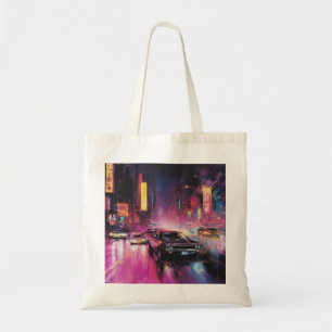 Tote Bag Course de rue nocturne dans la ville animée