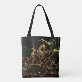 Tote Bag Course de vélo de lapins Tandem (Dos)