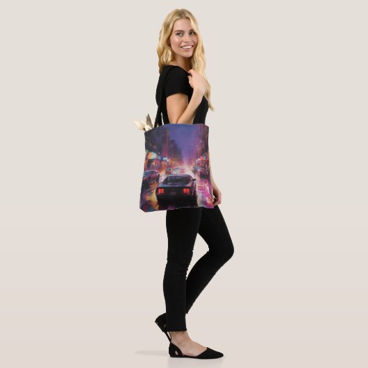 Tote Bag Course dynamique Cityscape (Sur le modèle)