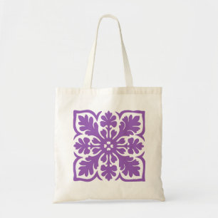 Tote Bag Courte moderne hawaïenne royal violet Island Hawaï