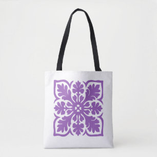 Tote Bag Courte moderne hawaïenne violet royal île Hawaï