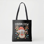 Tote Bag Cousin Crew Reindee Noël Noël Noël Fête (Devant)