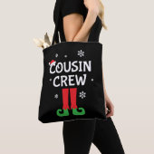 Tote Bag Cousin équipage noël dire (De près)