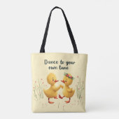Tote Bag Couteaux de danse mignons avec des vibrations de p (Dos)