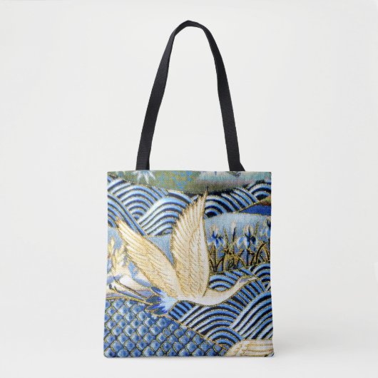 Tote Bag Coutume japonaise de grue (Devant)