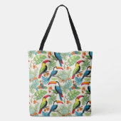 Tote Bag Couvert de Toucan Tropical (Dos)