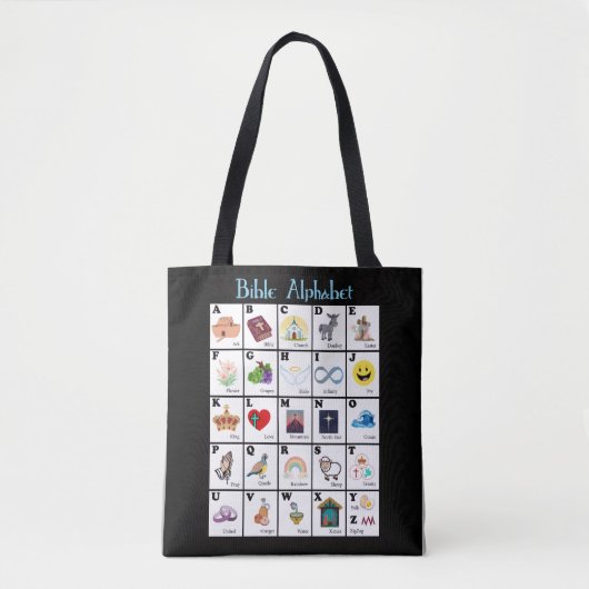 Tote Bag Couverture Alphabet de la Bible (Devant)