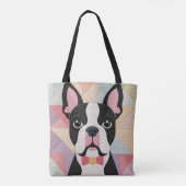 Tote Bag Couverture Boston Terrier (Dos)
