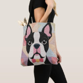 Tote Bag Couverture Boston Terrier (De près)