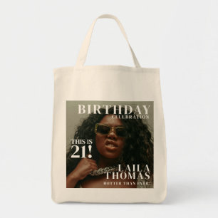 Tote Bag Couverture de magazine de fête d'anniversaire sur