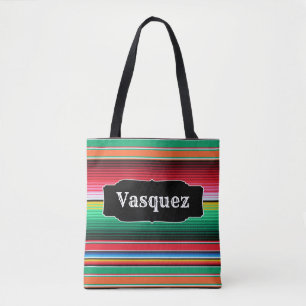 Tote Bag Couverture mexicaine de Serape d'Espagnol fait sur