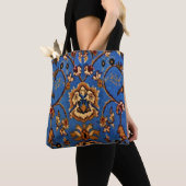 Tote Bag Couverture orientale bleue (De près)