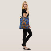 Tote Bag Couverture orientale bleue (Sur le modèle)