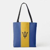 Tote Bag Couverture totale du drapeau Bajan barbare (Dos)