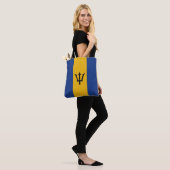 Tote Bag Couverture totale du drapeau Bajan barbare (Sur le modèle)