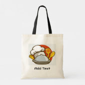 Tote Bag Couvre-chef Fourchette Couteau Ajouter Texte Impri (Dos)
