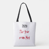 Tote Bag Covid19 2020 Année de l'enfer (Dos)